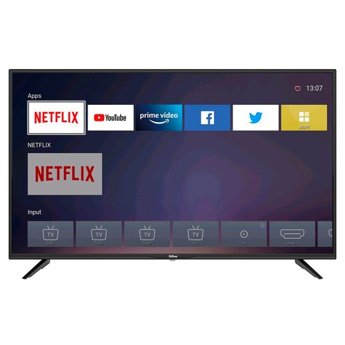 Televisión 109,22 cm (43") LED QILIVE 43US211B 4K, SMART TV, WIFI, TDT T2, USB reproductor, 3HDMI, 60HZ.