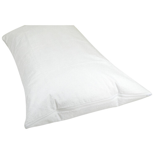 Funda protectora de almohada tejido rizo bambú para almohadas de 70 centímetros PRODUCTO ALCAMPO 1 unidad.