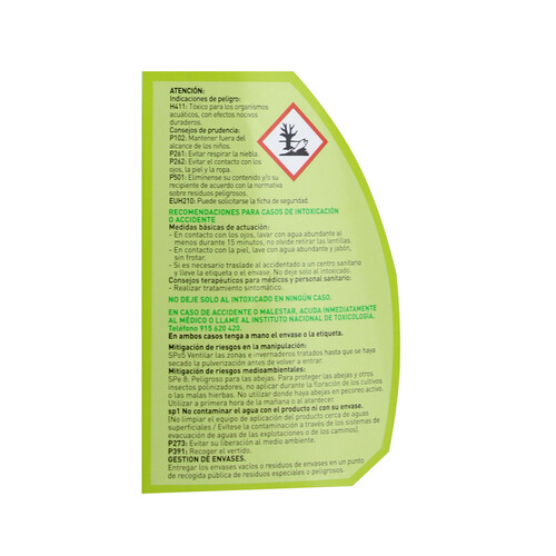Spray de 750 mililitros de insecticida polivalente MASSÓ GARDEN.
