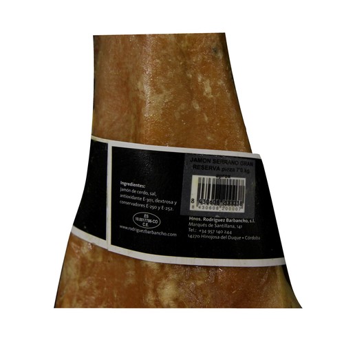 SIERRA MORENA Jamón serrano reserva SIERRA MORENA pieza de 7 kilos (peso aproximado).