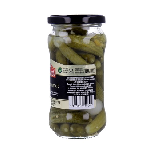 MAESTRANZA Pepinillos pequeños en vinagre frasco de 180 g.