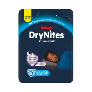 Imagen de DRYNITES Pyjama pants tenn Pañales de noche (calzoncillos absorbentes) para niños 30 a 48 (8 a 13 años) kilogramos 13 uds.