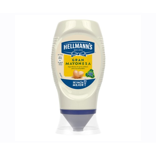 HELLMANN"S Salsa mayonesa en formato bote bocabajo  250 ml.