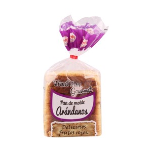 Tradi Pan Gourmet Pan de molde con arándanos 450 g.