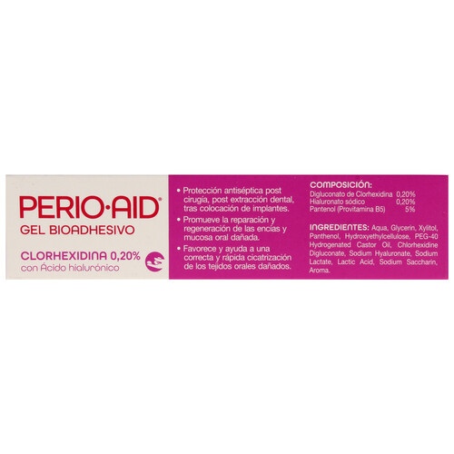 PERIO-AID Gel bioadhesivo con ácido hialuróncio PERIO-AID 30 ml.