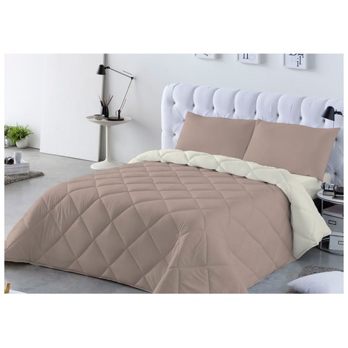 Relleno nórdico bicolor beige/crudo para cama de 150 x 200 cm