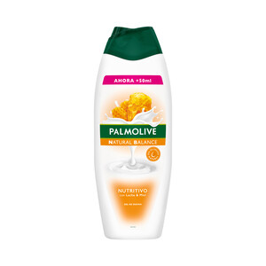 Imagen de PALMOLIVE Natural balance Gel de baño o ducha textura crema, con leche nutritiva y extracto de miel 600 ml.