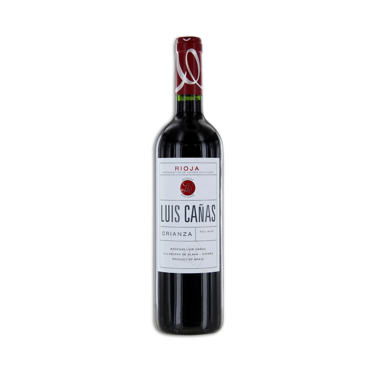 LUIS CAÑAS  Vino tinto crianza con D.O. Ca. Rioja botella 75 cl.