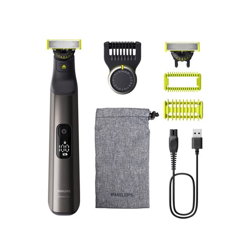 Afeitadora PHILIPS OneBlade Pro 360 QP6552/15, 2 en 1, para cara y cuerpo..
