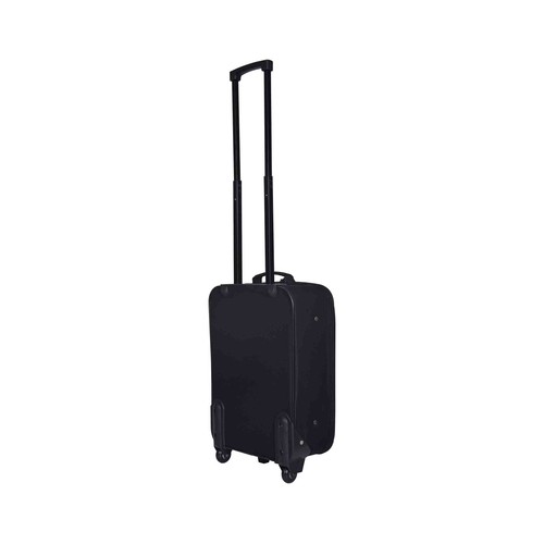 Maleta de cabina flexible con 2 ruedas, de poliéster, color negro, 49cm PRODUCTO ECONÓMICO ALCAMPO.