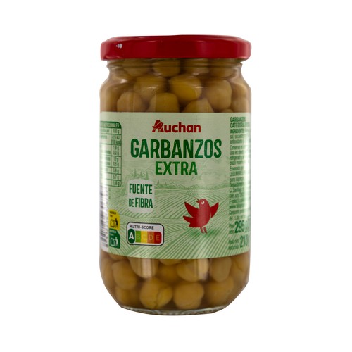 Garbanzos cocidos PRODUCTO ALCAMPO 240 g.