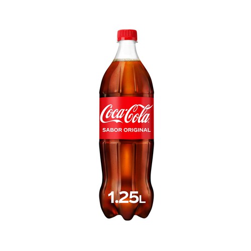 COCA COLA Refresco de cola botella 1,25 l.