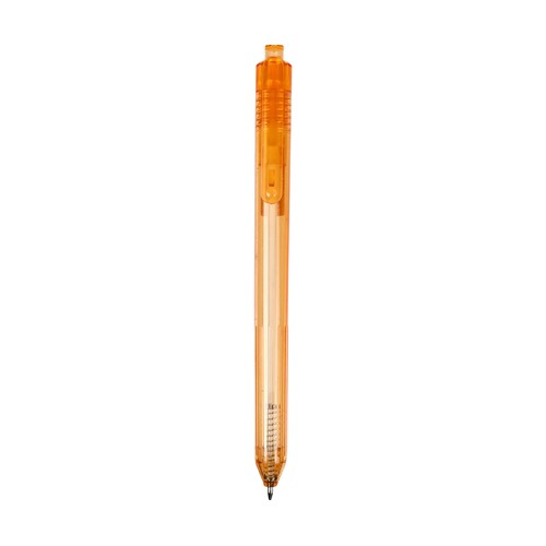 Bolígrafo retráctil de tinta negra, color naranja, ALCAMPO.