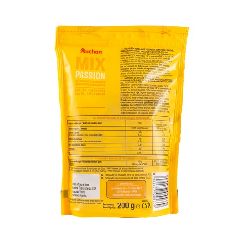 PRODUCTO ALCAMPO Cocktail frutos secos Pasión 200 g.