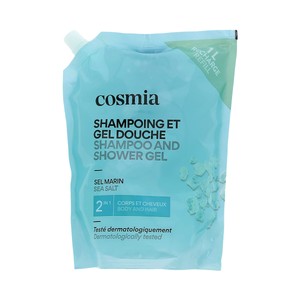 Imagen de COSMIA recarga de champú y gel de ducha (cuerpo y cabello) con sal marina 1 l.