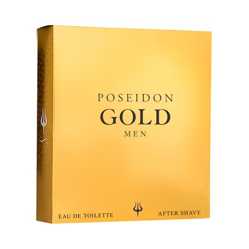 POSEIDON Gold men Estuche regalo para hombre con colonia y after shave.