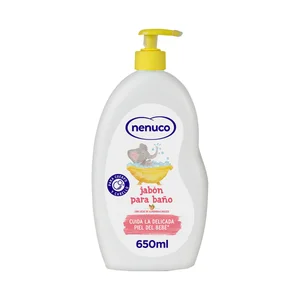 NENUCO Jabón para baño de bebé con leche de almendras dulce NENUCO 650 ml.