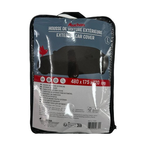 Funda exterior para el coche talla L, 480x175x120cm, AUCHAN.