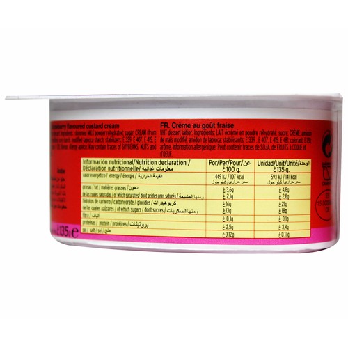 KALISE Natillas con sabor a fresa KALISE 2 x 135 g.