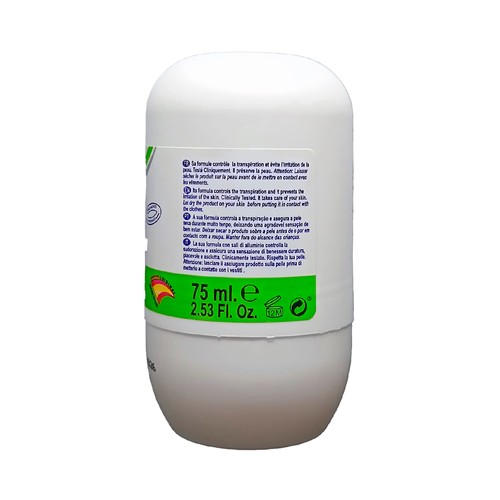 NUKY Desodorante roll on para mujer con protección antitranspirante hasta 24 horas 75 ml.