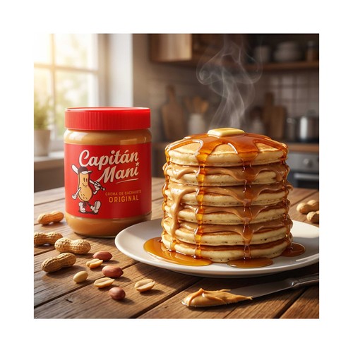 CAPITÁN MANI Crema de cacahuete suave 500 g.