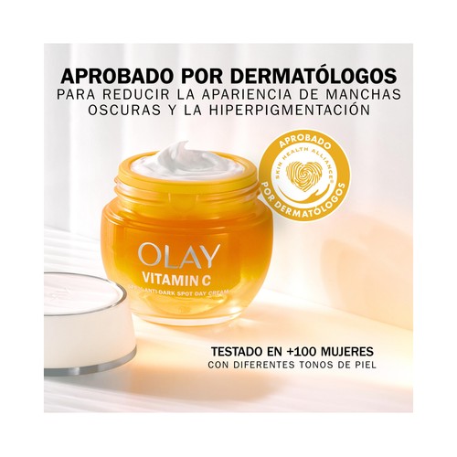 OLAY Vitamin C Crema de dái hidratante con FPS 30, para una piel más luminosa 50 ml.