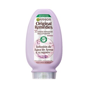 ORIGINAL REMEDIES de Garnier Acondicionador rellenador para cabellos largos y sin brillo 250 ml.