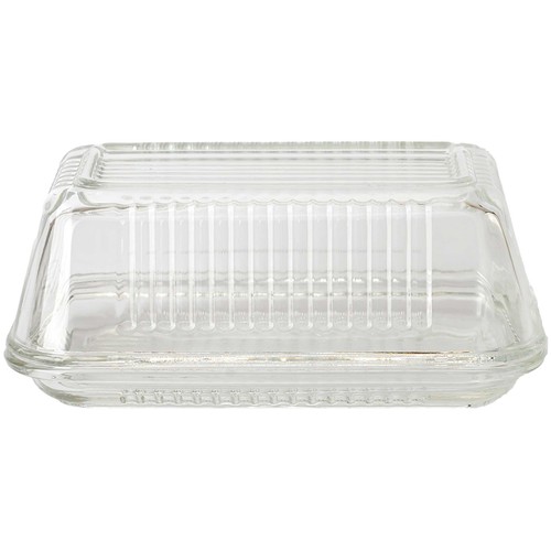 Recipiente de vidrio rectangular para mantequilla, ACTUEL