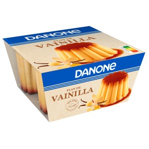 Imagen de DANONE Flan sabor a vainilla elaborado sin gluten DANONE 4 x 100 g.
