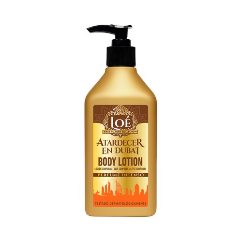 LOÉ Atardecer en Dubai Loción corporal con perfume intenso 500 ml.