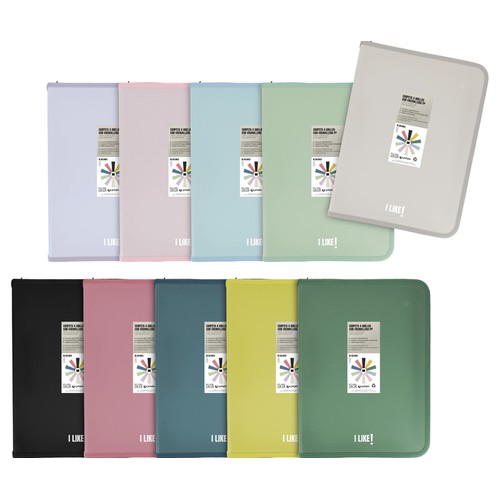 Carpeta con cremallera polipro A4+ GRAFOPLAS.