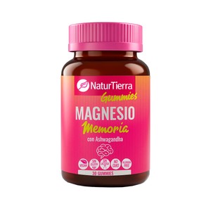 NATURTIERRA Memoria Gominolas (gummies) de magensio y Ashwagandha 30 uds.