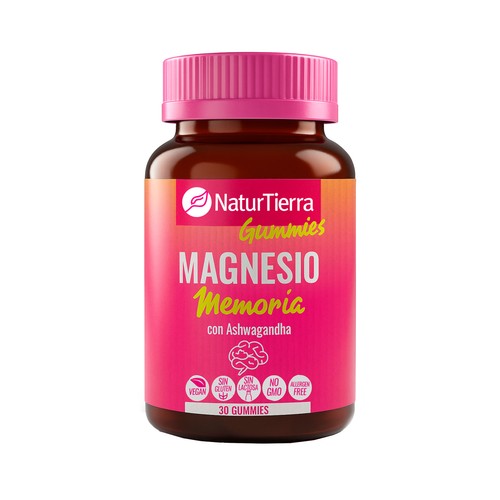 NATURTIERRA Memoria Gominolas (gummies) de magensio y Ashwagandha 30 uds.