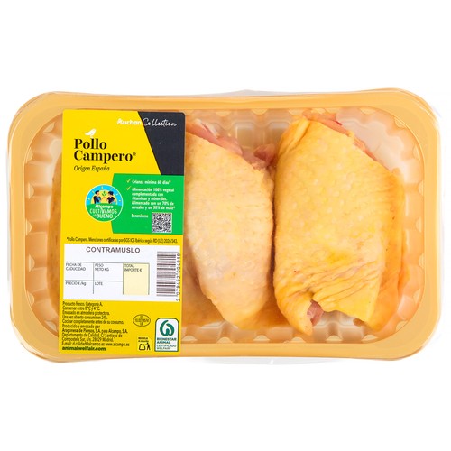 ALCAMPO CULTIVAMOS LO BUENO Contramuslos de pollo campero, bandeja
