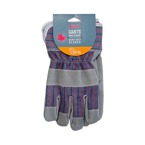 Guantes de trabajo de cuero Talla 10XL, AUCHAN