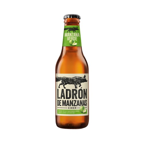 Sidra de manzana verde LADRÓN DE MANZANAS 25 cl.