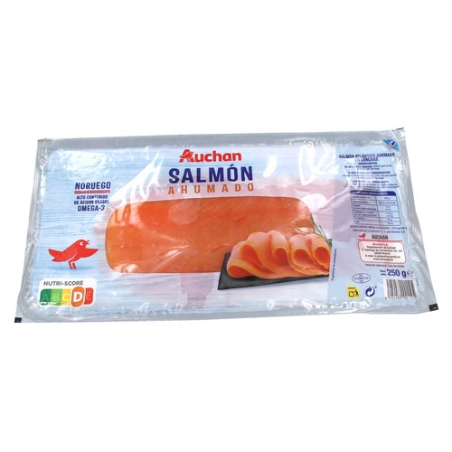 Salmón ahumado Noruego PRODUCTO ALCAMPO 250 g.