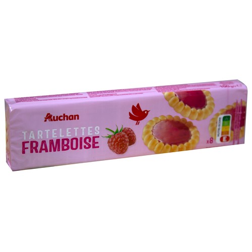PRODUCTO ALCAMPO Tartaletas con relleno de frambuesa 150 g.