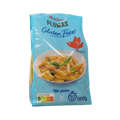 Pasta plumas sin gluten PRODUCTO ALCAMPO 500 g.