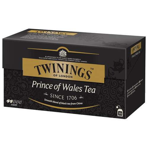TWININGS Prince of Wales Té negro clásico 25 uds. 50 g.