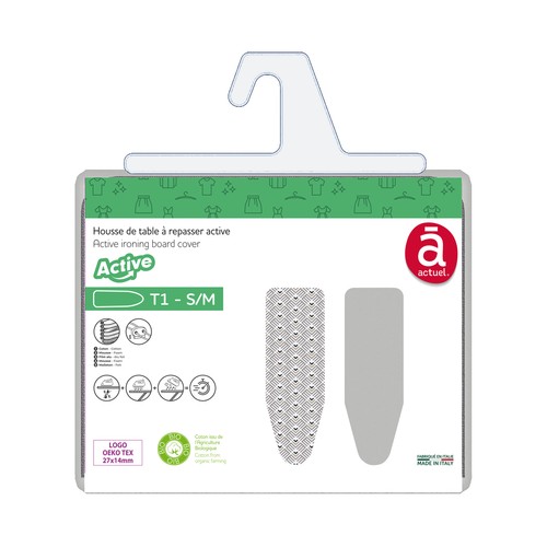 Funda para tabla de planchar Activa 5 capas talla 1 (S-M), varios estampados, ACTUEL