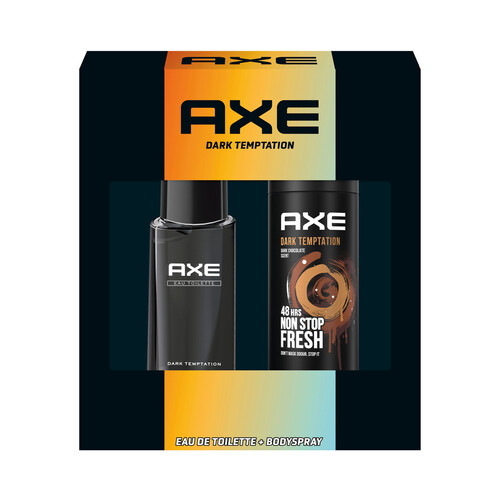 AXE Dark temptation Estuche regalo para hombre con colonia y desodorante en spray.
