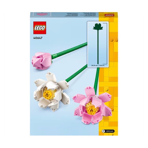 Flores de loto LEGO Flowers 40647, 220 piezas.