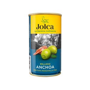 Imagen de JOLCA Aceitunas verdes tipo manzanilla fina, rellenas de anchoa 150 g.