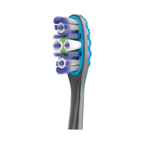 COLGATE 360 Advanced Cepillo de dientes medio, con 4 zonas de acción que ayudan a eliminar las bacterias bucales.