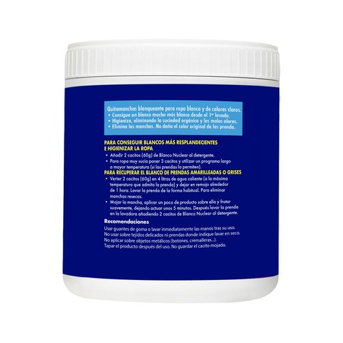 BLANCO NUCLEAR Activado de lavado BLANCO NUCLEAR IBERIA 450 g.