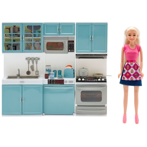 Muñeca Style Story con Cocina y accesorios 32 piezas +3 Años ONE, TWO FUN