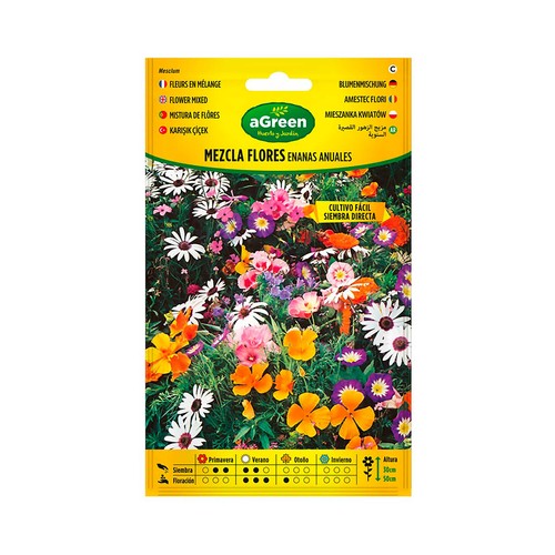 Mezcla de flores enanas anuales
