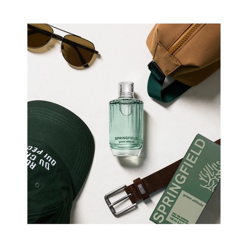 SPRINGFIELD Green attitude Eau de toilette para hombre con vaporizador en spray 100 ml.