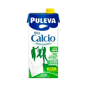 Imagen de PULEVA Leche semidesnatada de vaca con un 50% más de calcio natural  Vita calcio 1l.